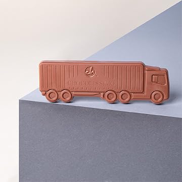LKW aus Vollmilchschokolade - Schokoladentafel in Form eines LKWs | Geschenk | Mann | Männer | Vater