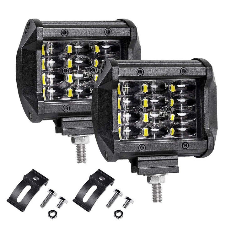 LTPAG Zusatzscheinwerfer, 2 x 72W Cree LED Arbeitsscheinwerfer 4 Zoll 7200LM 6000K IP68 Wasserdicht