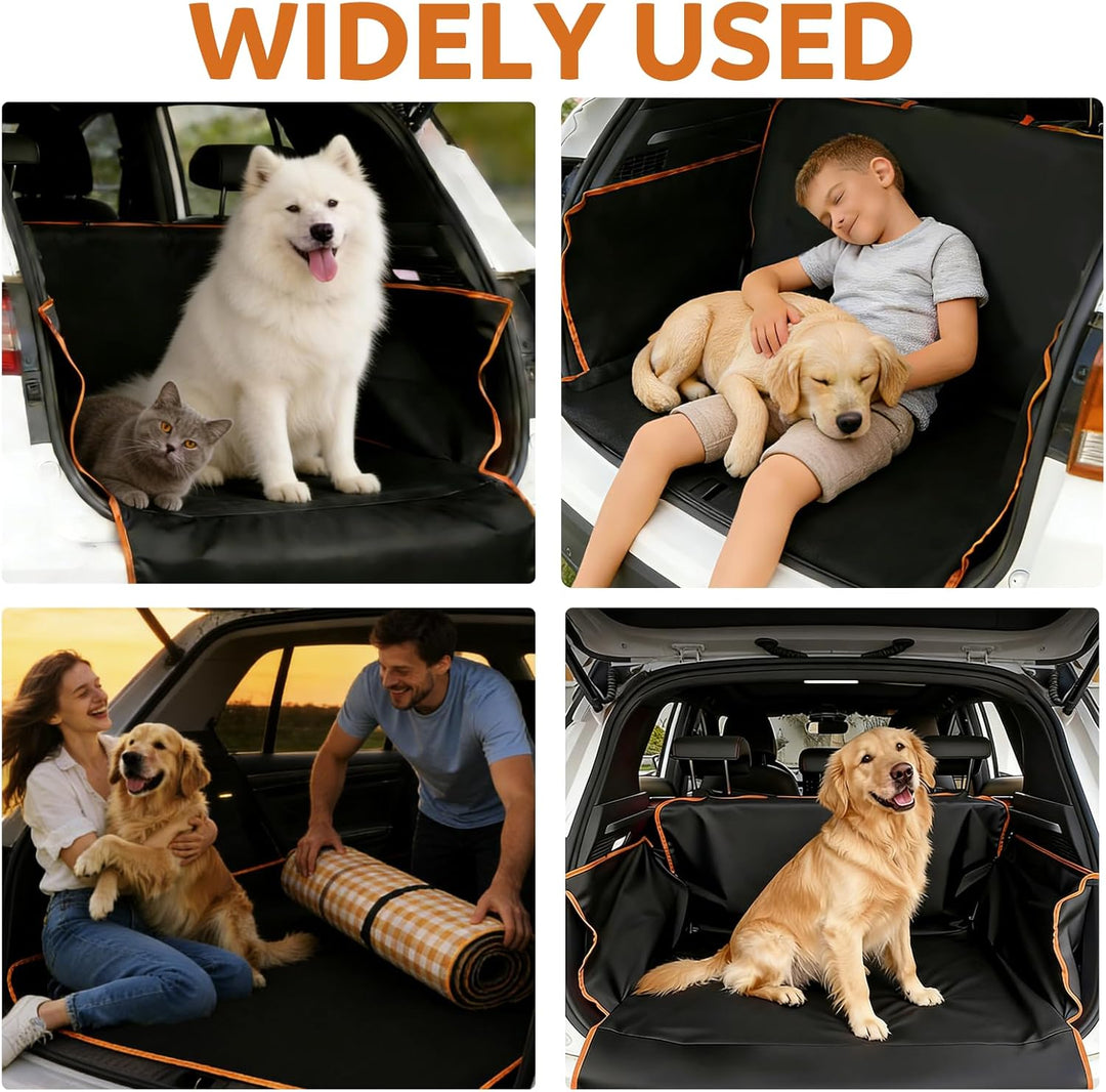Hundebett Kofferraum Auto, Hundematte Auto Rückbank 180x105cm, Wasserdichter Rücksitzschoner Hund mi