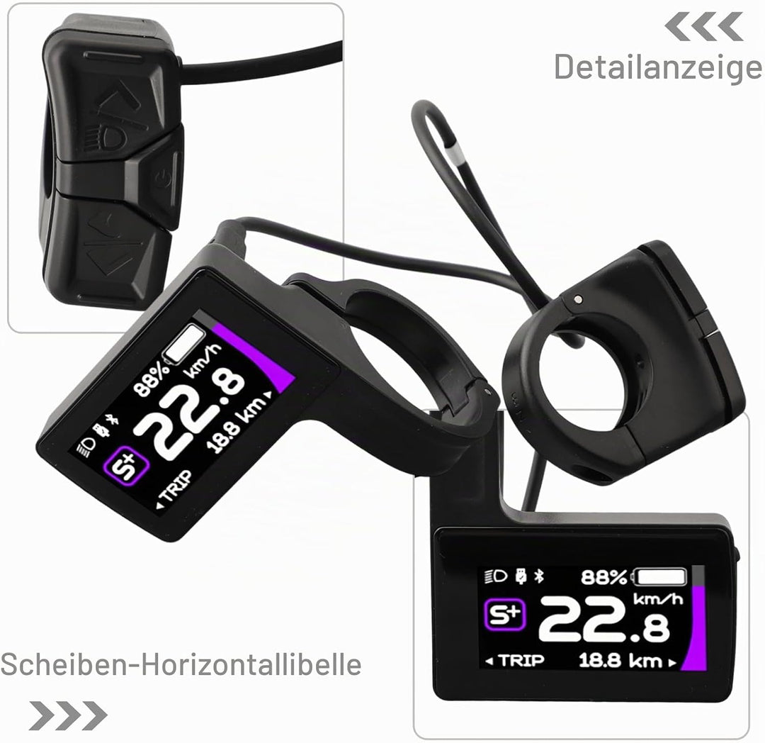 E-Bike Display E-Bike DPC245 Bluetooth 5.0 LCD CAN Protokoll Display für Bafang Zentralmotor M560 M6
