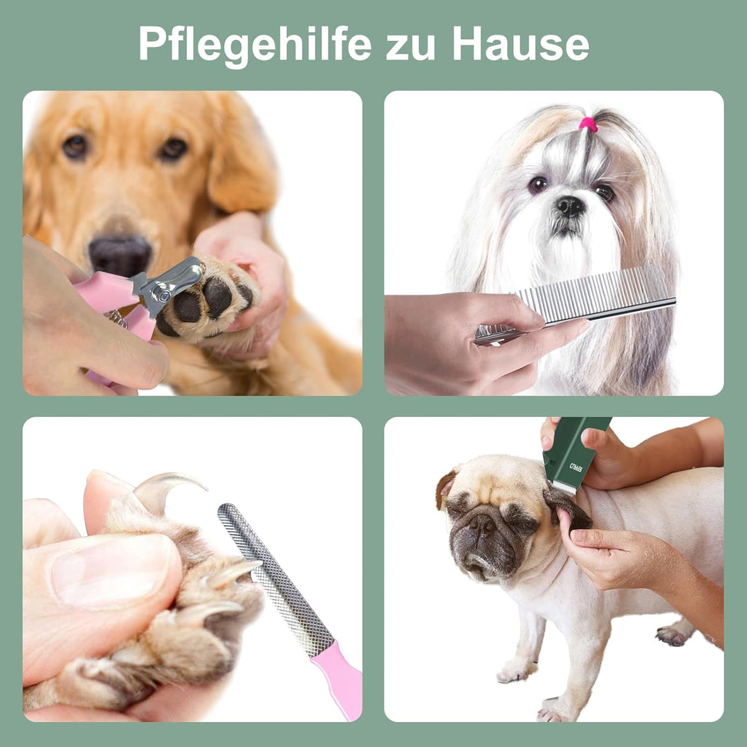 ENSSU Hundeschermaschine für dichtes Fell, wiederaufladbare Hundeschermaschine Katzenpflege Trimmer,