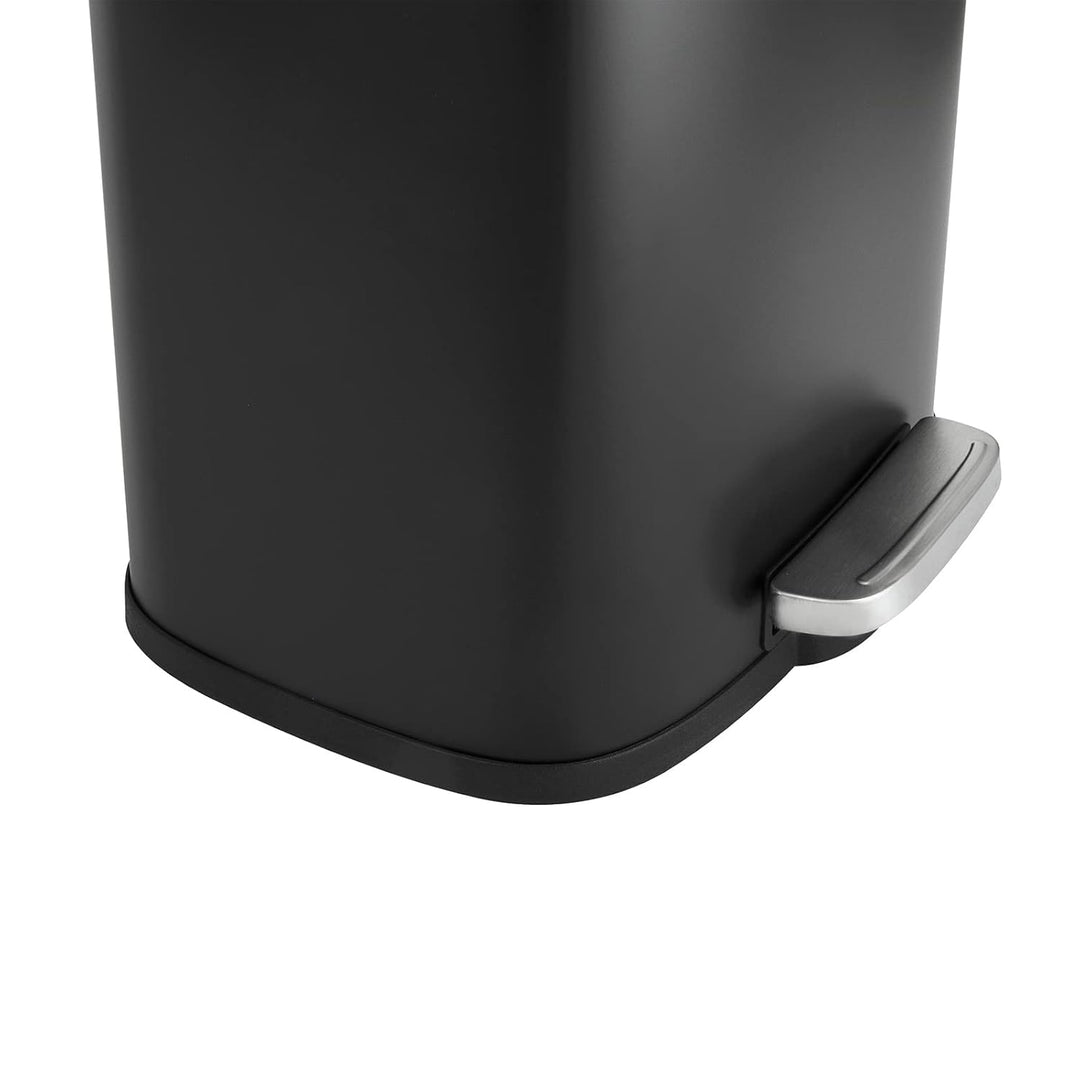 SVITA TQ30 Mülleimer Treteimer Abfalleimer 30L Inneneimer rund Kücheneimer 30L (Schwarz), Schwarz