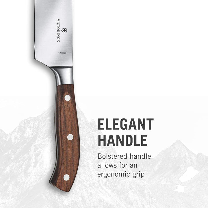 Victorinox Grand Maître, Profi Tranchiermesser, Extra Scharfe Klinge, gerader Schliff, 20 cm, Edler