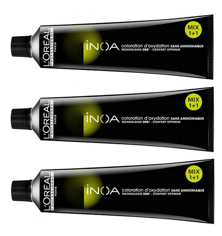 Loreal INOA Haarfarbe Nr. 7 Mittelblond 3 x 60 ohne Ammoniak 7 1 g (180er Pack), 7 1 g (180er Pack)