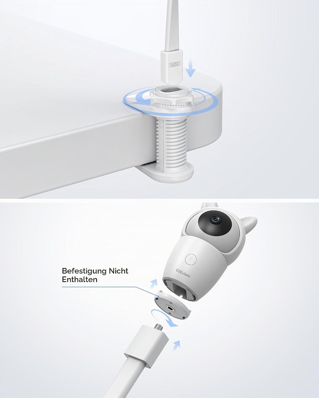 CZEview Babyphone Halterung Kamera Halterung Baby Kamera Handyhalter Kompatibel Baby Monitor, Video