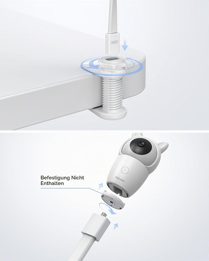 CZEview Babyphone Halterung Kamera Halterung Baby Kamera Handyhalter Kompatibel Baby Monitor, Video