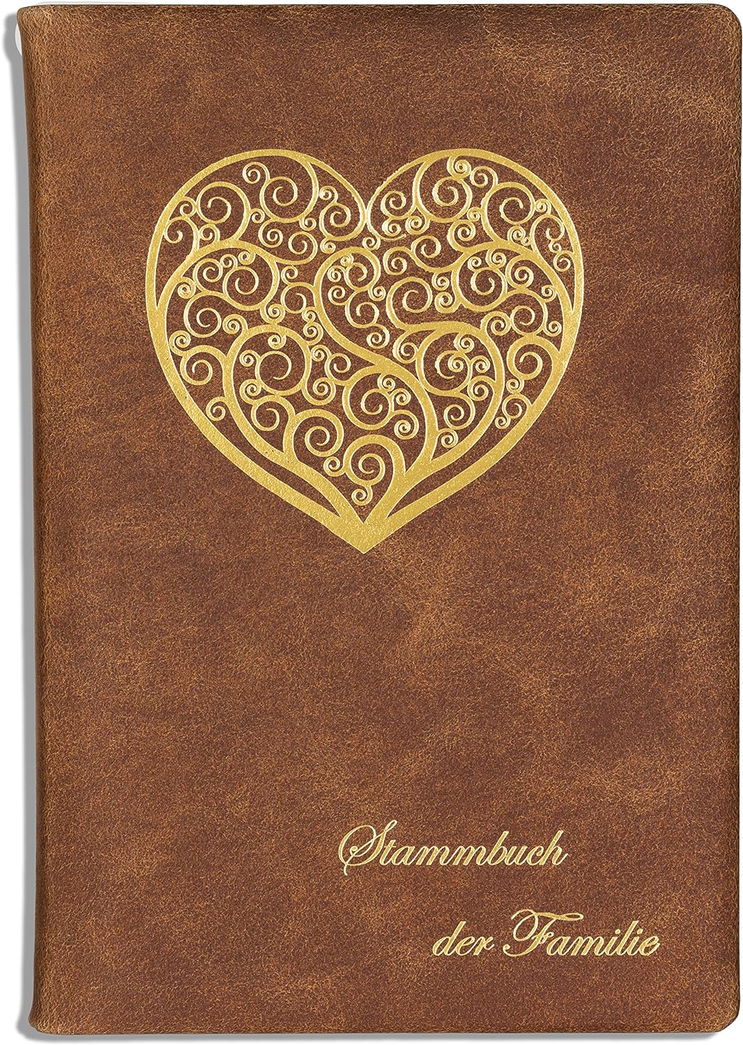 Stammbuch der Familie Larrons Leder Hochzeit Herz