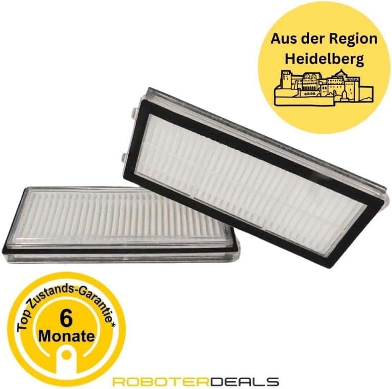 Roboter Deals - Zubehör Set, Ersatzteile Kit für Roborock Saros Z70 (2X Filter, 2X Seitenbürste, 2X