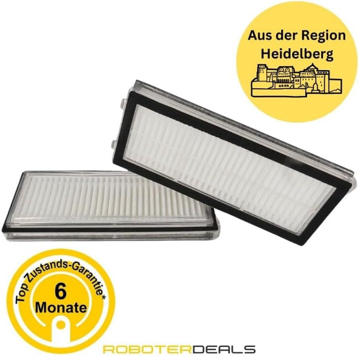 Roboter Deals - Zubehör Set, Ersatzteile Kit für Roborock Saros Z70 (2X Filter, 2X Seitenbürste, 2X
