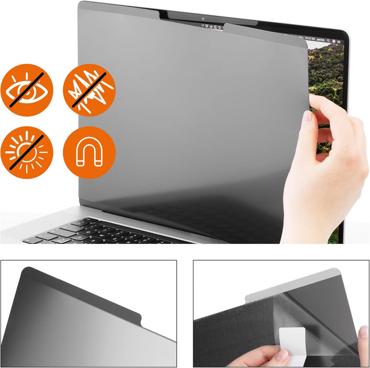 Durable Blickschutzfilter für MacBook Pro® 16 2021, magnetische Befestigung, inkl. Tasche und Reinig
