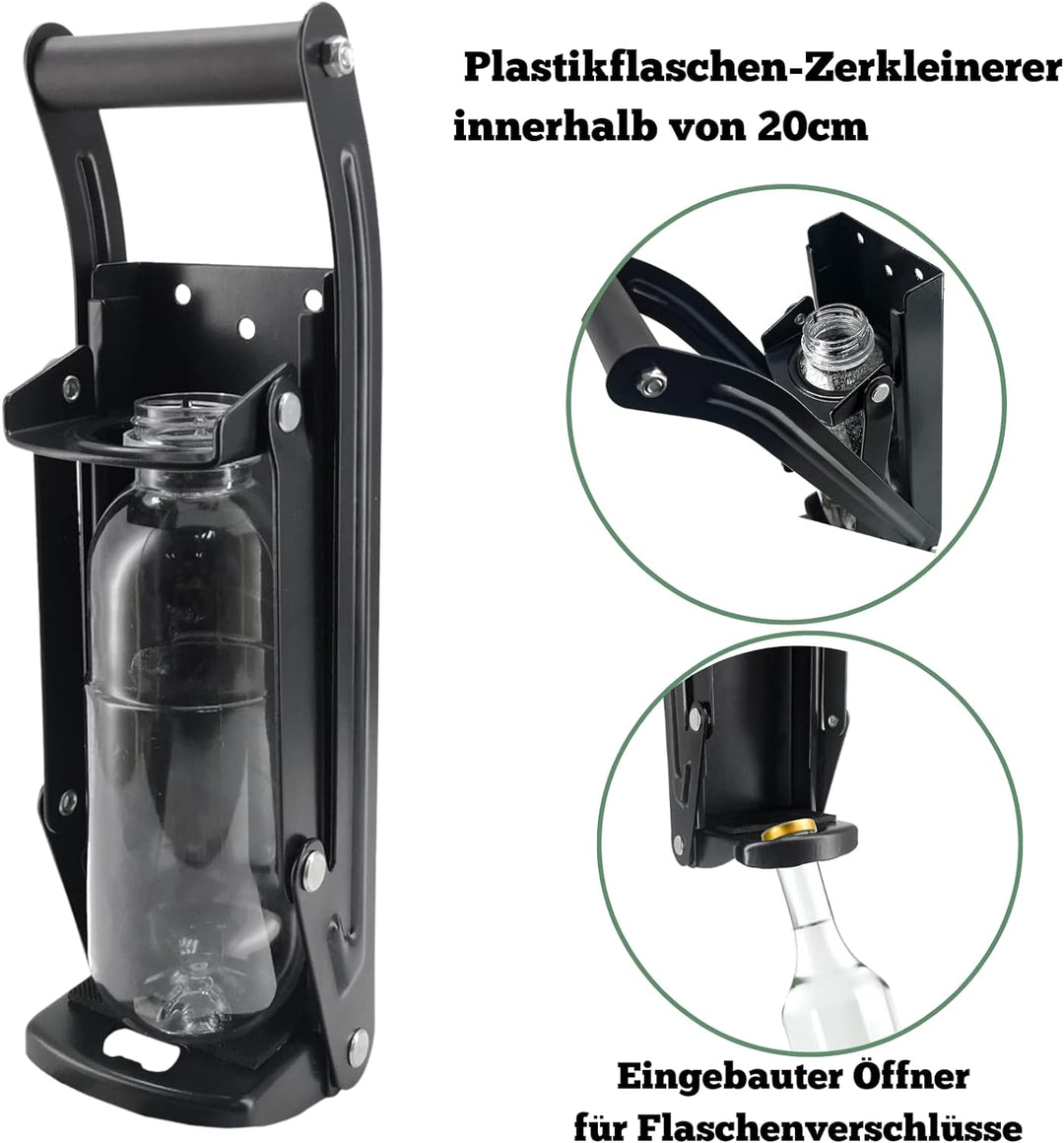 MinliGUY Dosenpresse für Grosse Dosen, Metall Dosenquetscher Recycling Werkzeug für Aluminium-Geträn