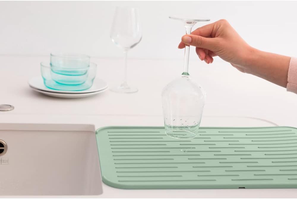 Brabantia - Sinkside Abtropfmatte Silikon - Küchenzubehör - Spülmaschinenfest - Faltbar - Pflegeleic