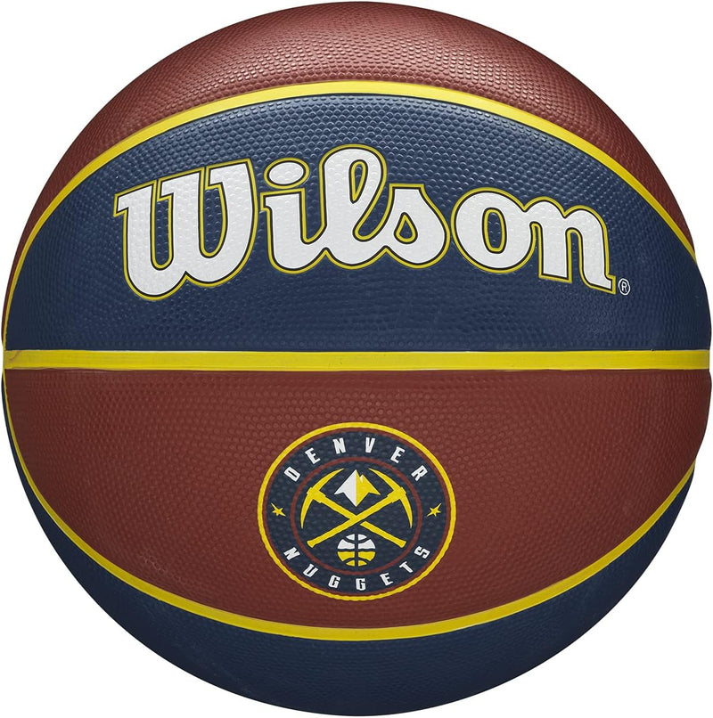 Wilson Unisex-Adult NBA Team Tribute Basketball 7 Denver Nuggets, 7 Denver Nuggets