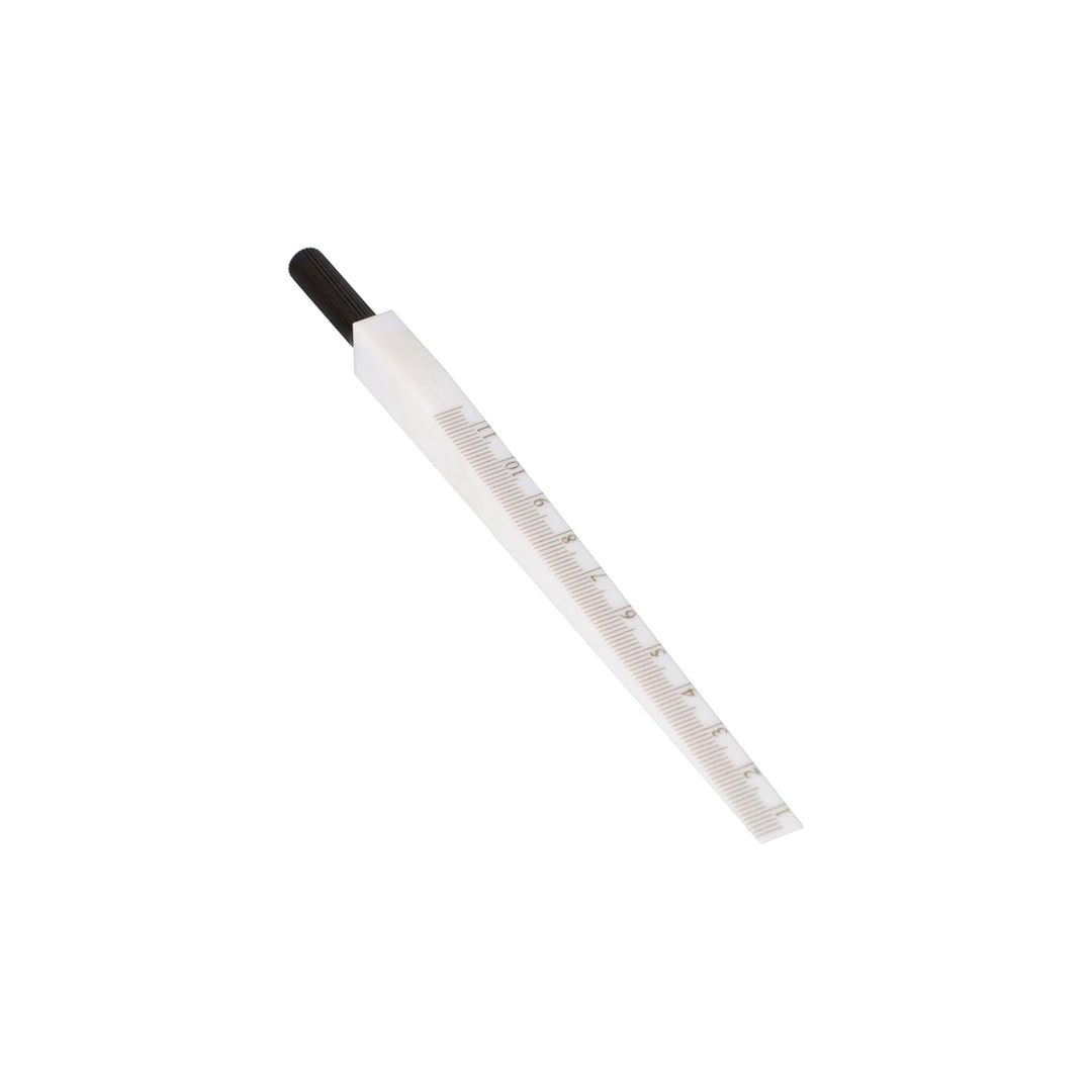 Präziser Messkeil Kunststoffmesskeil, mattverchromt, 0,5-11 mm, Skalenteilung 0,1 mm, Kunststoff