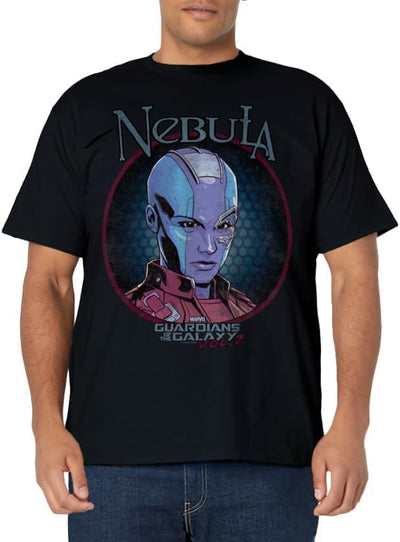 unisex-child Marvel Nebula Guardians of Galaxy 2 Scowl Graphic T-Shirt 10 Navy