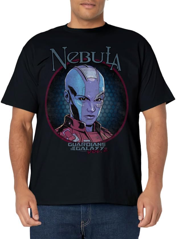 unisex-child Marvel Nebula Guardians of Galaxy 2 Scowl Graphic T-Shirt 10 Navy