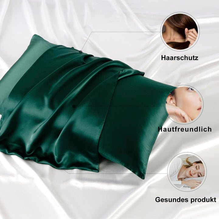 ZIMASILK Kissenbezug aus 100% Seide für Haare und Haut. Doppelseitige 19 Momme Reine Maulbeerseide K