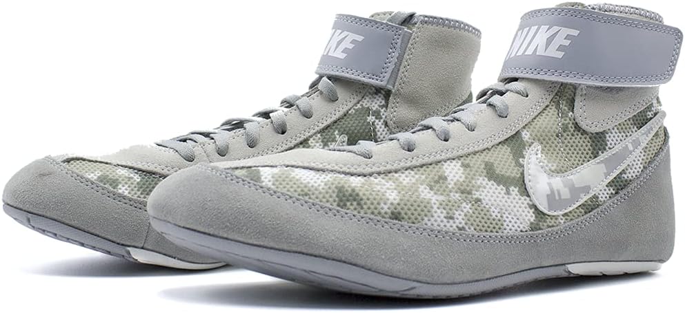 Nike SPEEDSWEEP VII Men's Wrestling Shoes (Silver/White, 10.5)
