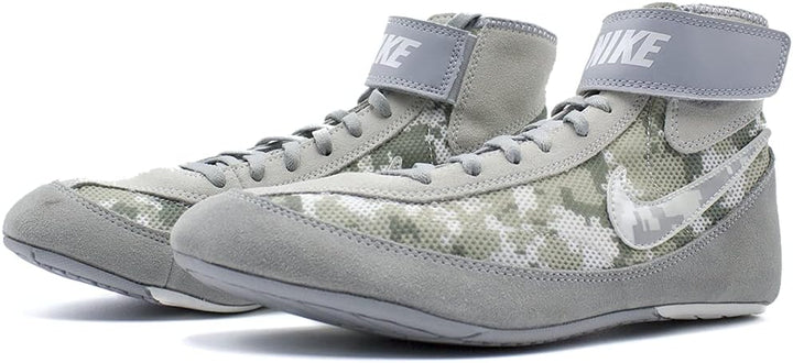 Nike SPEEDSWEEP VII Men's Wrestling Shoes (Silver/White, 10.5)