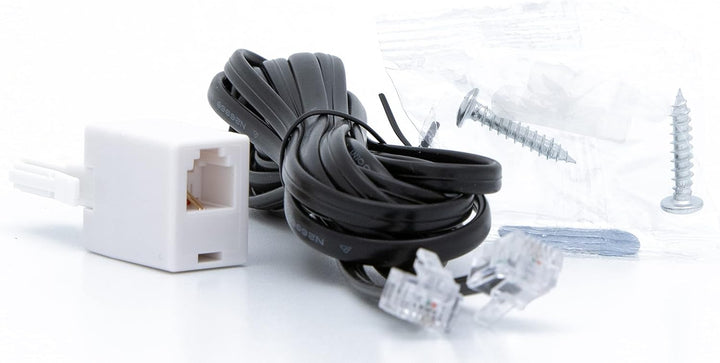 GPO 746WALL Retro Festznetztelefon mit Drucktasten zur Wandmontage mit authentischer Klingelton, Sch