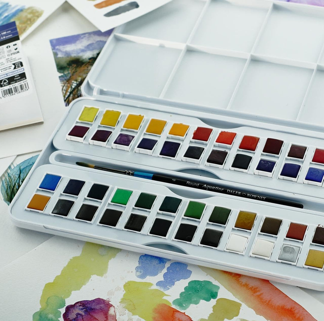Daler Rowney Aquafine Set 48 Halbschuhe Mehrfarbig, D131900201, bunt