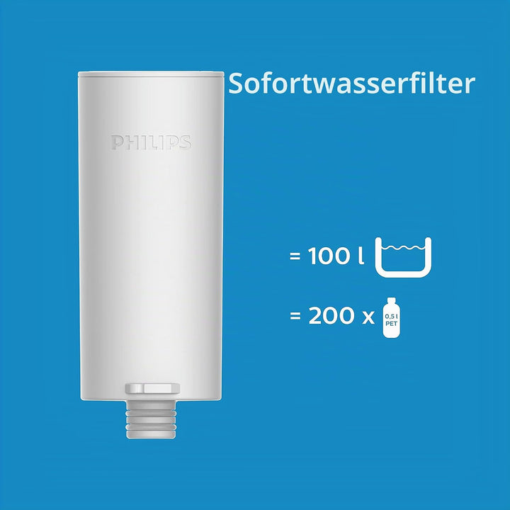 Philips Filterkaraffe Instant Water + 1 Filter im Lieferumfang enthalten, 3 l, wiederaufladbar über