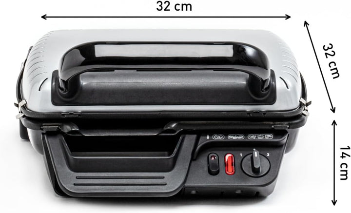Tefal Kontaktgrill 2in1 GC3050 | Sandwichmaker | aufklappbar als Tischgrill/BBQ mit doppelter Grillf