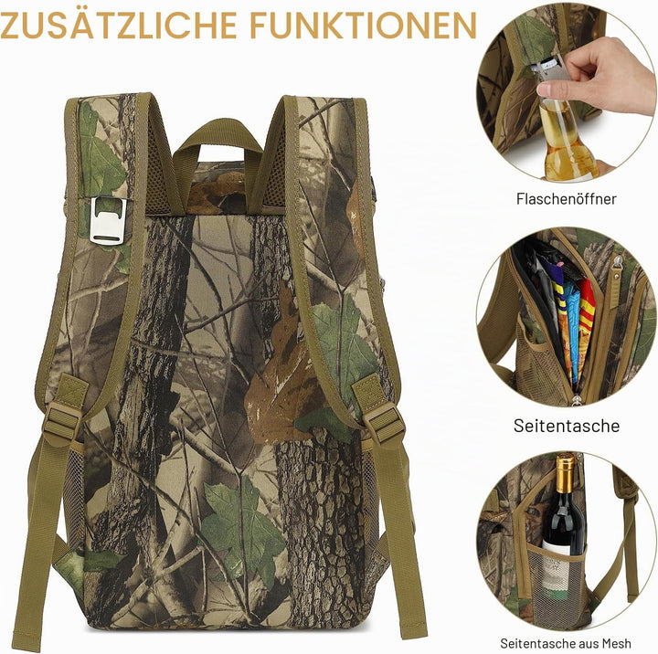TUGUAN Kühlrucksack 30L Gross Kühltasche Picknickrucksack Isolierte Thermo Rucksack für Camping, Wan