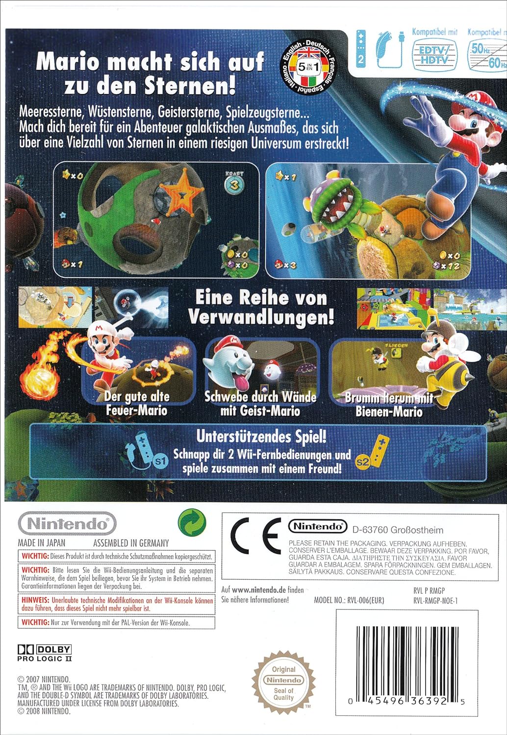 Super Mario Galaxy - [Nintendo Wii] Selects, Selects
