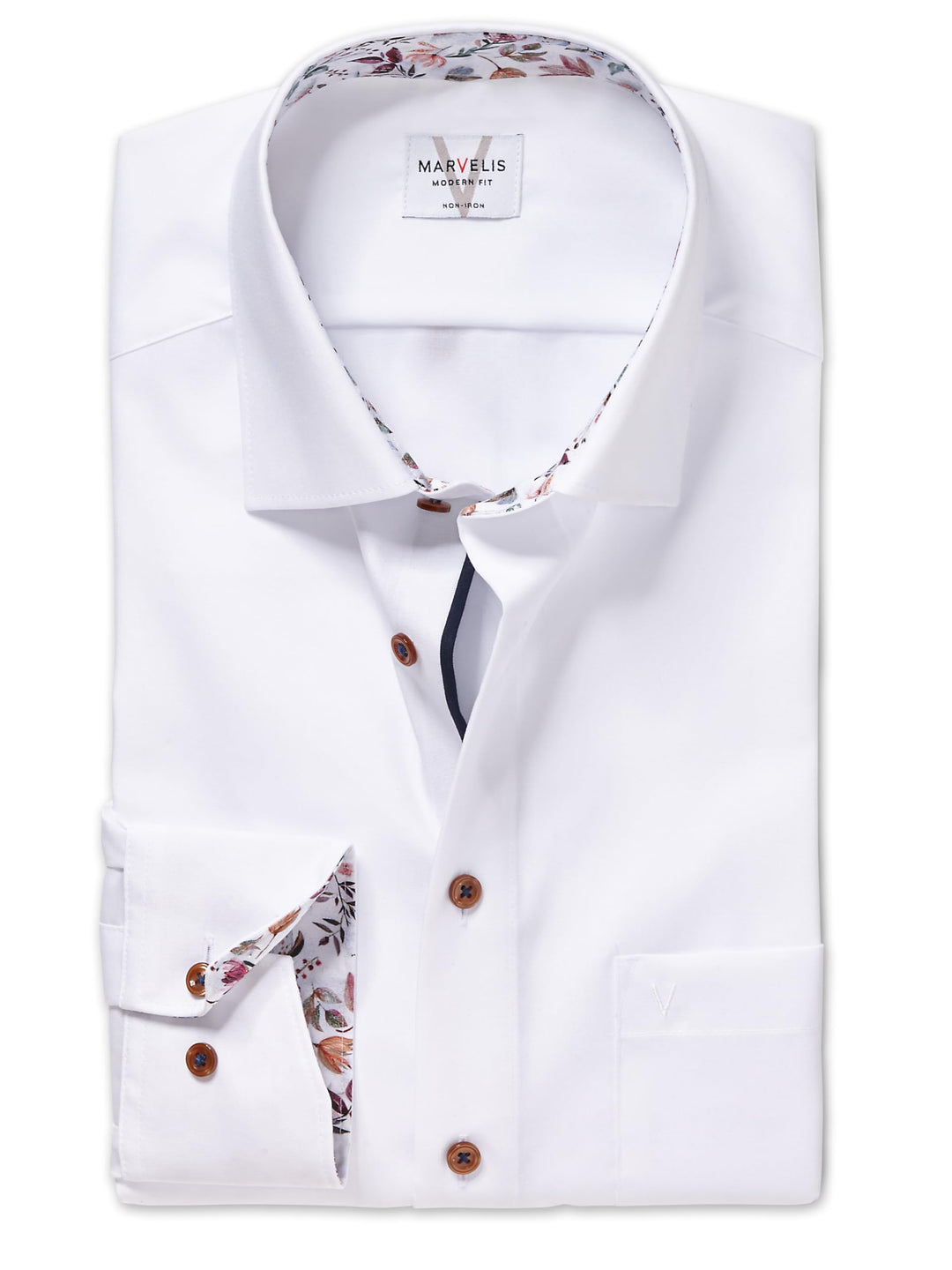 Marvelis Herren Businesshemd Langarm 720014,Einfarbig,Modern Fit,New Kent 42 Hellblau 10, 42 Hellbla