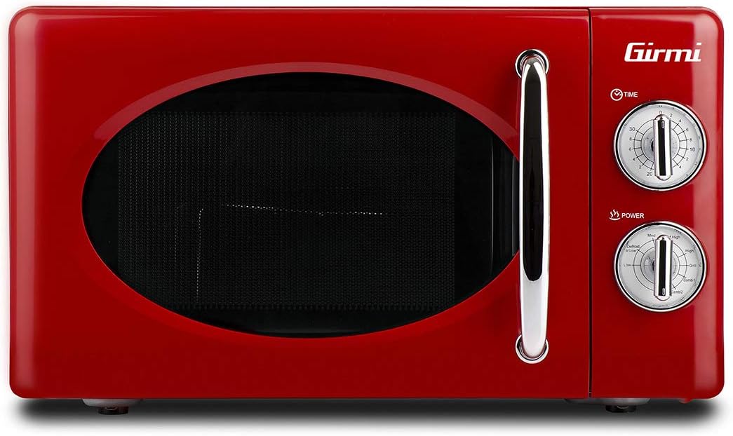 Girmi FM21 Kombi-Mikrowelle, 20 Liter, Stahl,