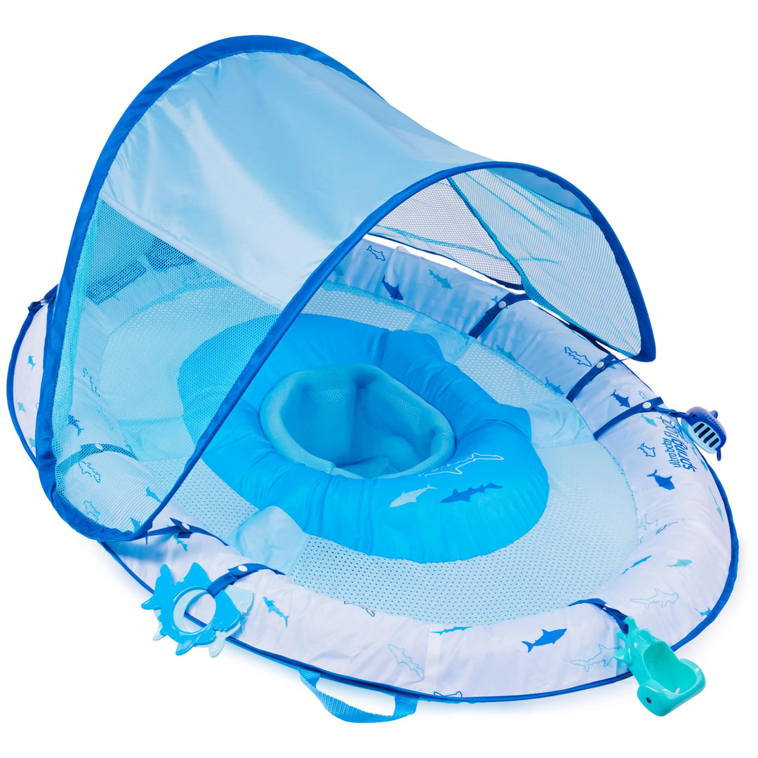 Swimways Ultra Baby Spring Float, Premium Aufblasbarer Baby Pool Float mit Sonnendach, Schnelles Auf