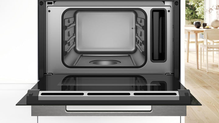 Bosch CDG714XB1,Serie 8 Einbau-Dampfgarer, 60 x 45 cm, 1,3 L Wassertank, Schwarz, Dampfgaren, Regene