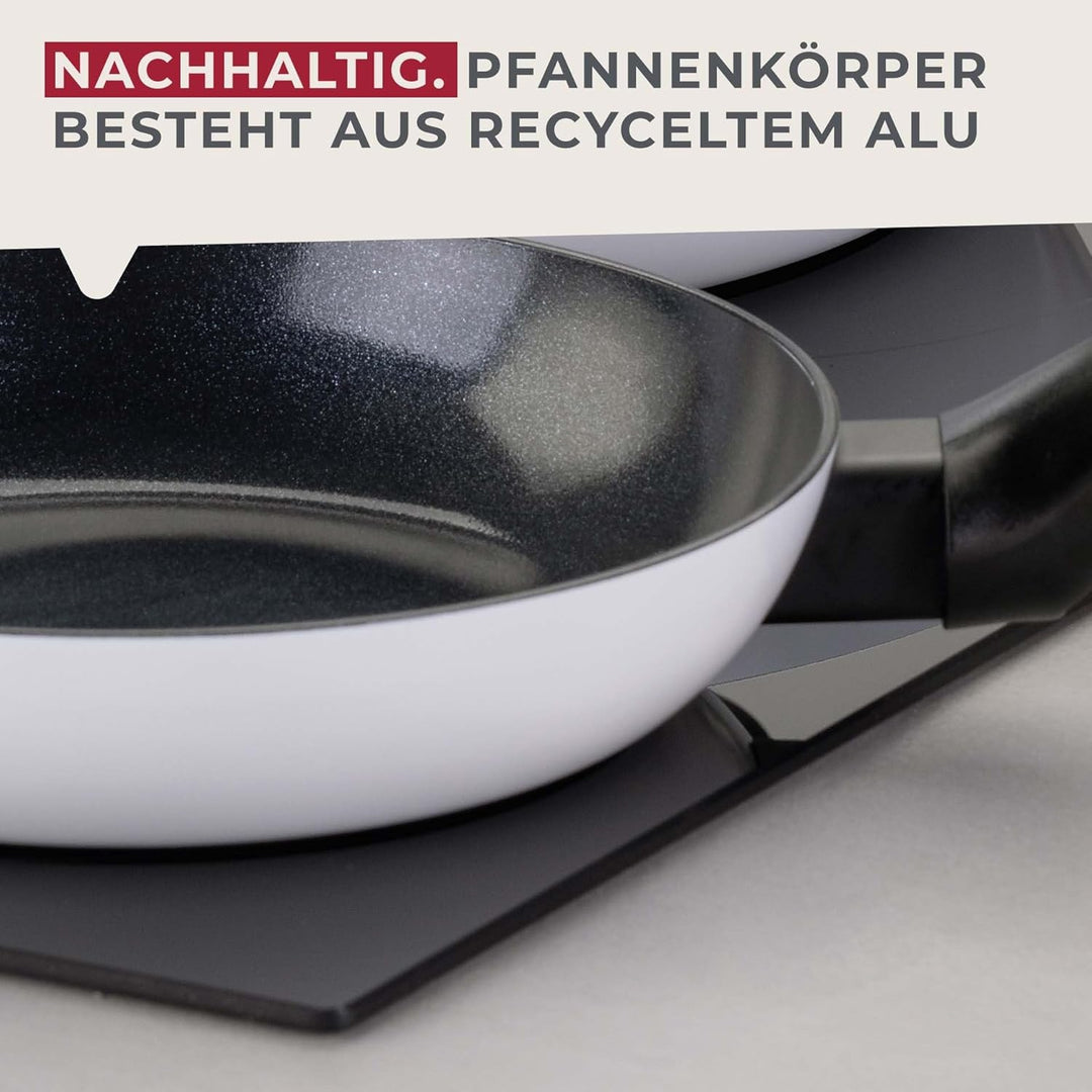FACKELMANN Bratpfanne Arcadalina 28cm – Antihaft-Pfanne aus 90% recyceltem Aluminium mit ergonomisch