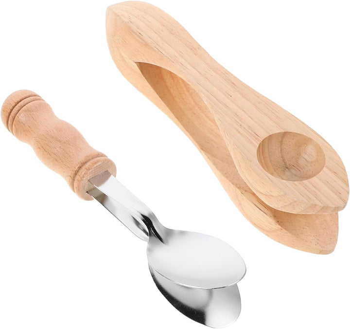UPKOCH Musiklöffel Satz Aus Holz Und Metall Traditionelles Perkussionsinstrument Für Kinder Ergonomi