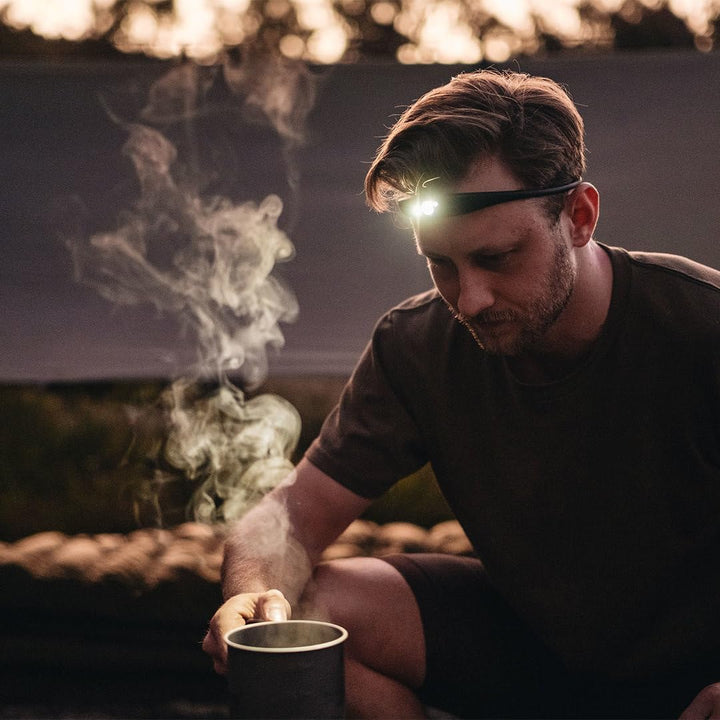 Knog Unisex – Erwachsene Quokka 150 Stirnlampe Einheitsgrösse Schwarz, Einheitsgröße Schwa