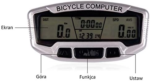 Fahrradcomputer Wasserdicht 28 Funktionen Fahrradcomputer LCD Geschwindigkeit Fahrradtacho Radcomput