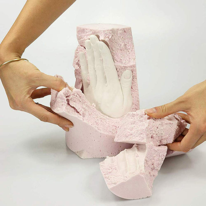 Lucky Hands® 3D Abformset ohne Zubehör | Handabdruck, Gipsabdruck | Geschenkidee zum Muttertag (13 J