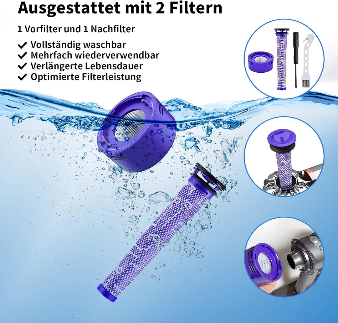 6000mAh für Dyson V8 Akku, Ersatzakku für Dyson V8 SV10 Staubsauger, Kompatibel mit Animal Absolute