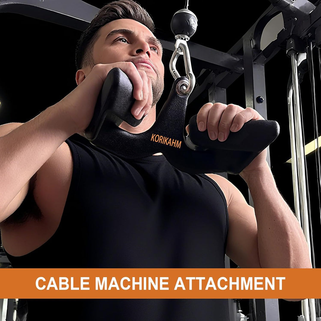 Ergonomic Design Lat Pull down Bar Grip Handle, Lat Pulldown Attachments, Strength Trainer for Athle