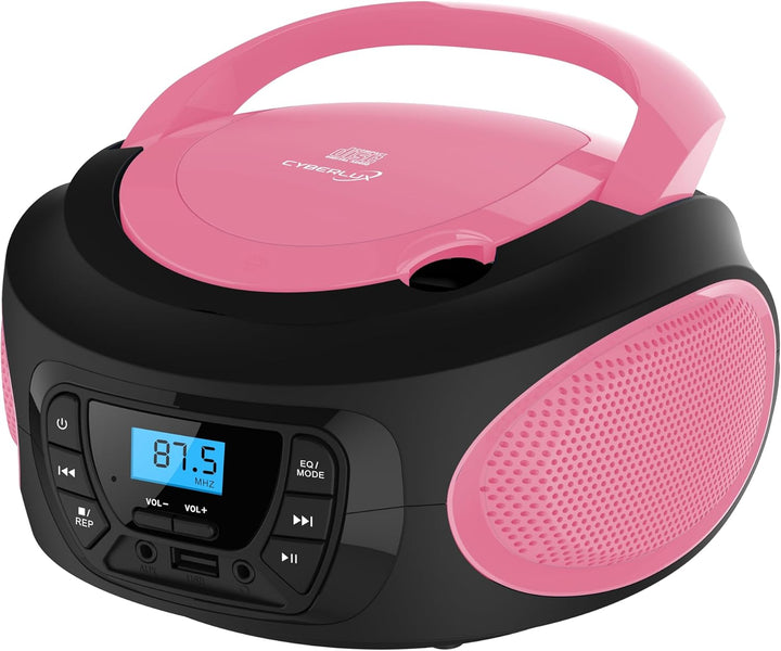 Tragbarer CD-Player | CD/CD-R | USB | FM Radio | AUX-In | Kopfhöreranschluss | Kinder Radio | Boombo