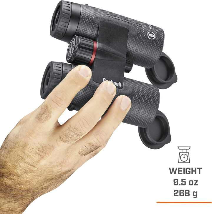 Bushnell Bn1036b Nitro-Fernglas, 10 x 36 mm, schwarzes Dach, Multi, Einheitsgrösse