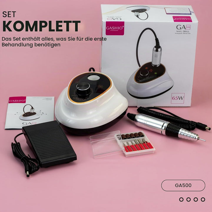 Nagelfräser für Gelnägel | Nail Drill 65W | Elektrische Nagelfeile | Maniküre Pediküre Set Elektrisc
