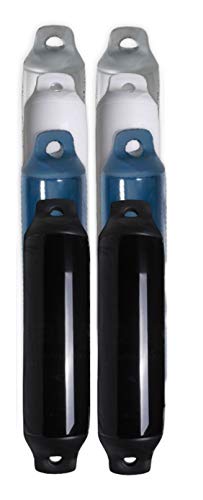 Saarwebstore Fender Majoni Comet 2er-Set Rammschutz Yacht Bootsfender Boot Langfender 4 Farben Navy/
