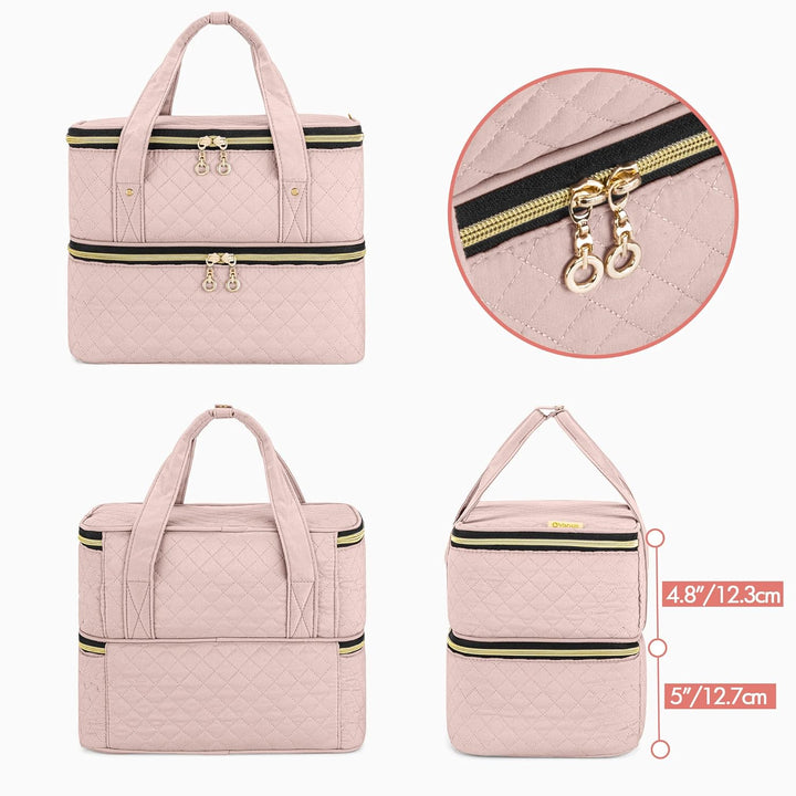 Yarwo Nagellack Tasche Organizer, Nagellack Aufbewahrung für 50 Flaschen Nagellack (bis zu 15 ML) un