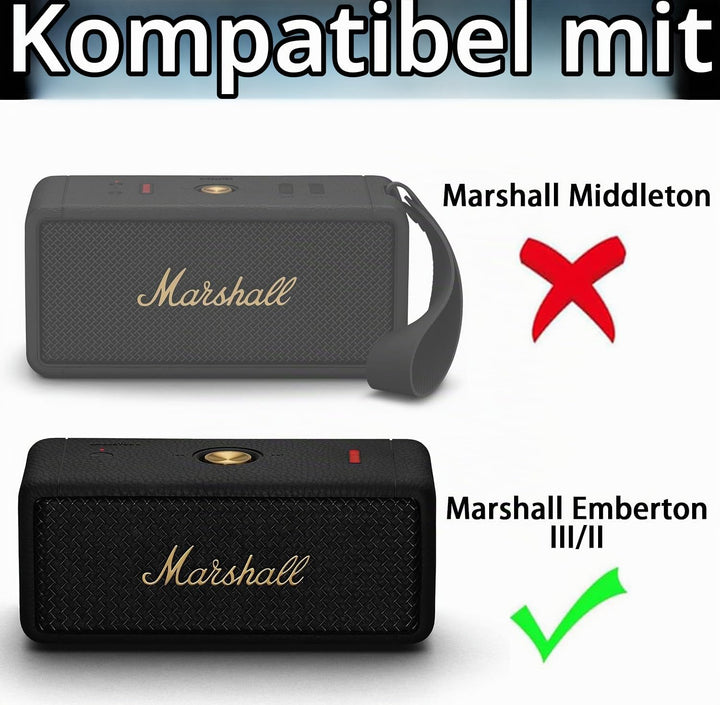 Aenllosi Harte Tasche Hülle für Marshall Emberton/Marshall Emberton II Tragbaren Bluetooth Lautsprec