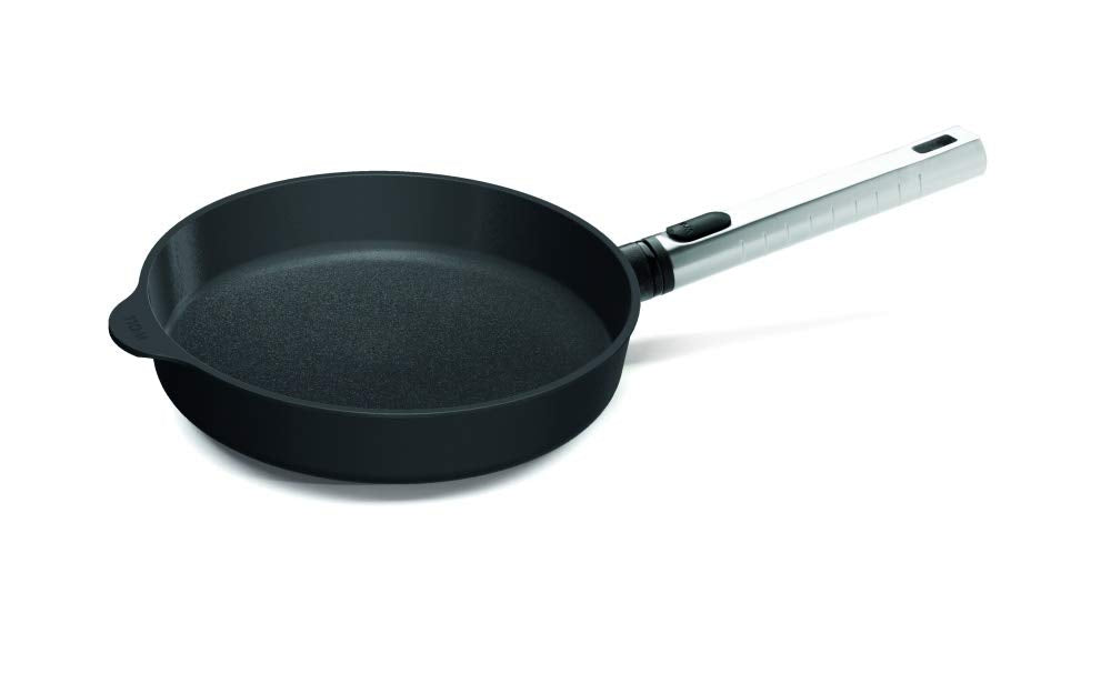 Norbert Woll Diamond Pro Logic XR Induktion Gusspfanne Rund Aluminium Grau-Schwarz, Masse: 20cm x 20