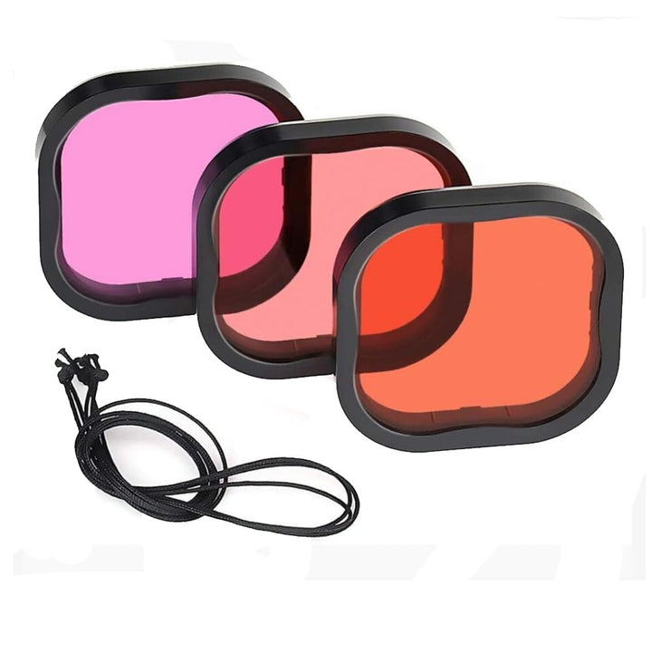 Monzi - 3er-Pack Tauchfilter Filter kompatibel mit wasserdichtem original Gehäuse für Go Pro Hero 12