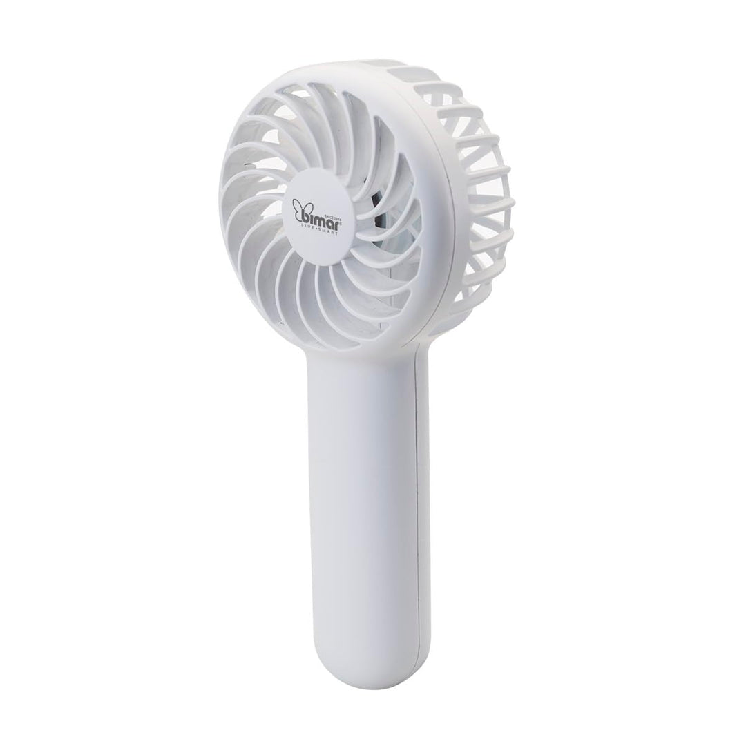 bimar VA50 Mini-Ventilator, tragbar, wiederaufladbar, mit USB-Kabel, Einstellung der Intensität und