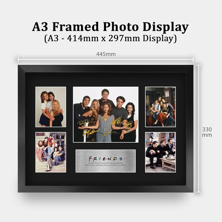 HWC Trading FR A3 Friends Geschenke Gedruckt Signiert Autogramm Bild Präsentation Display Für Fernse